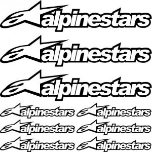 Kit stickers moto ALPINESTARS