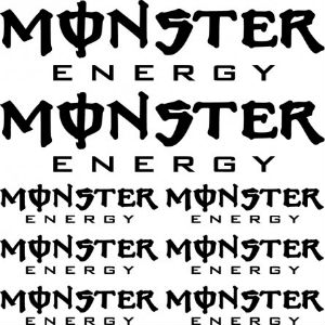 Kit stickers moto Monster ernergy