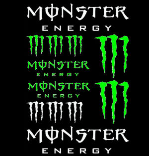 Kit stickers moto monster ernergy 1